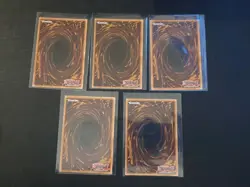 Exodia The Forbidden One Complete 5 Card Quarter Century Rare SET Yugioh TCG LP+ - Image 5
