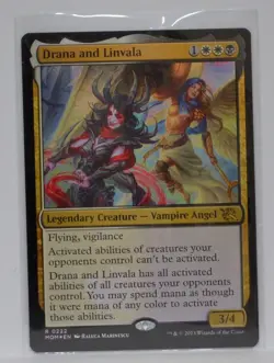 Foil Drana and Linvala March of the Machine Magic the Gathering MTG NM 0222 - Image 1