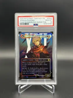 2025 MTG Final Fantasy Joshua Phoenix Dominant Borderless Surge Foil 0542 PSA 10 - Image 1