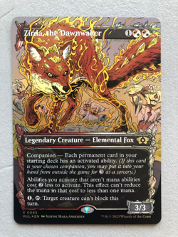 Mtg Carte Magic Multiverse Legends Zirda the Dawnwaker Borderless FOIL Eng NM - Image 1