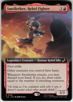 MTG Smellerbee, Rebel Fighter (Extended Art) Normal NM Avatar: The Last Airbende - Image 1