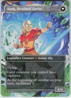 MTG Aang, at the Crossroads Borderless Normal NM Avatar Last Airbender Magic 304 - Image 2