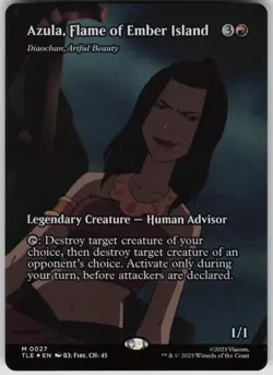 MTG Azula, Flame of Ember Island Diaochan, Artful Beauty Foil NM Avatar Magic 27 - Image 1