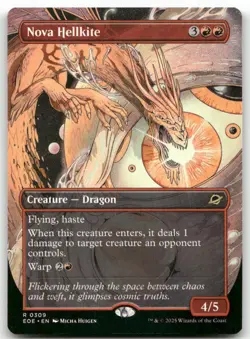 Nova Hellkite (Borderless) 309 MTG Edge of Eternities R NM - Image 1
