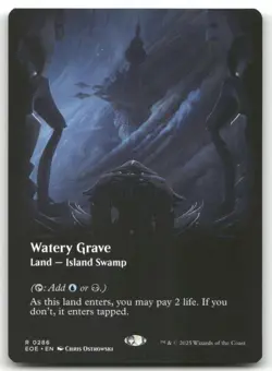 Watery Grave (Borderless) 286 MTG Edge of Eternities R NM - Image 1