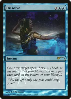 2x Dissolve - Foil Promo Friday Night Magic 2014 LP MTG - Image 1