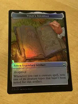 MTG Volo’s Journal FOIL Token CLB: Battle for Baldur's Gate NM English - Image 1