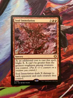 Soul Immolation Lorwyn Eclipsed Regular Mythic 0156 Magic The Gathering ECL EN - Image 1