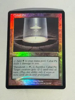 MTG FOIL Cabal Pit Odyssey Magic the Gathering - Image 1