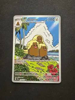 Pokemon TCG Alolan Dugtrio 208/191 Surging Sparks Full Art Illustration Rare NM - Image 1