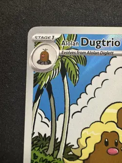 Pokemon TCG Alolan Dugtrio 208/191 Surging Sparks Full Art Illustration Rare NM - Image 2