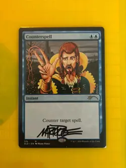 Counterspell Secret Lair Signed By Mark Poole artist Promo Mtg Mint/nm non foil - Image 1