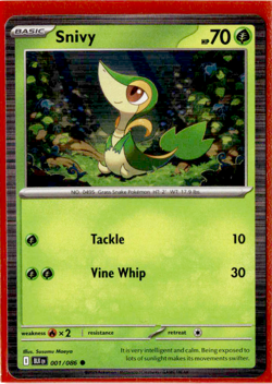 Snivy - 001/086 - Holo Promo - Pokemon Black Bolt ENG - Image 1