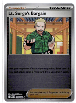 Lt. Surge's Bargain - 120/132 - Reverse Holo - Pokemon Mega Evolution - Image 1