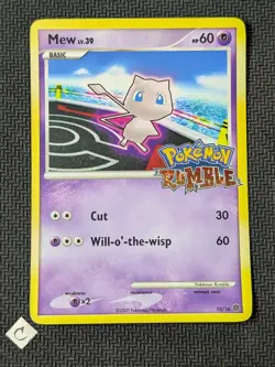 Mew 10/16 - Pokemon Rumble Holo Stamped 2009 Pokemon TCG LP - Image 1