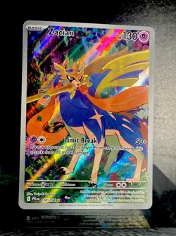 POKEMON -PHANTASMAL FLAMES -ZACIAN-ILLUSTRATION RARE 🔥100/094 -CLEAN-L👀K - Image 1