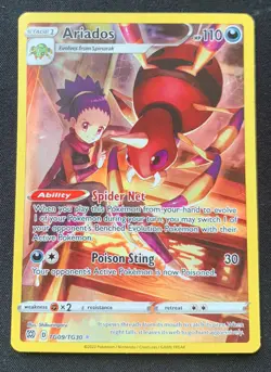 Ariados TG09/TG30 Brilliant Stars Trainer Gallery Holo Pokemon TCG Card NM - Image 1