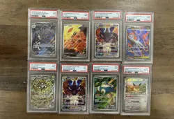 PSA Pokemon Slab Lot (8) – Illustration Rare, Promos, Eevee Master Ball - Image 1