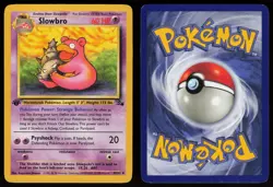 Slowbro 43/62 Uncommon Fossil 1st Edition Pokemon - Image 3