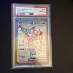 Pokemon Espeon ex 142/SV-P SV8a Promo Holo PSA 10 Korean 2025 - Image 1