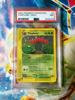 2002 Pokemon Expedition #31/165 Vileplume Holo Foil PSA 9 - Image 1