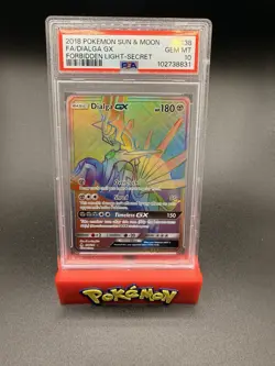 Pokemon Dialga GX Forbidden Light Secret Rare Full Art #138 PSA 10 Gem Mint - Image 1