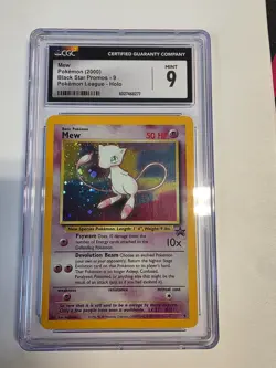 CGC 9 Mint Pokemon Mew Black Star Promo Pokemon 2000 - Image 1