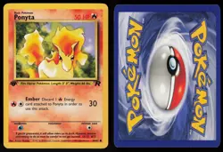 Ponyta 64/82 Common Team Rocket 1st Edition Pokemon - Image 3