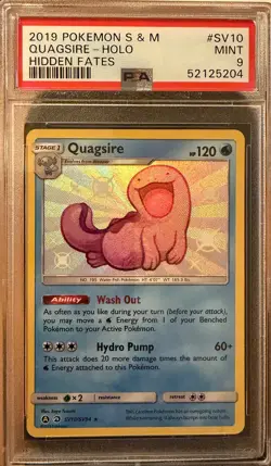 Quagsire Holo SV10/SV94 Hidden Fates 2019 Pokemon PSA 9 - Image 1
