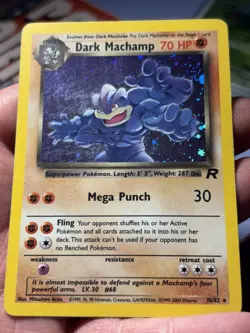 Pokemon TCG Dark Machamp 16/82 Team Rocket Holo Rare 70 HP English WOTC - Image 1