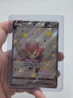 Pokemon Sword & Shield SWSH084 Eldegoss V Holo Rare Full Art NEAR MINT - Image 1