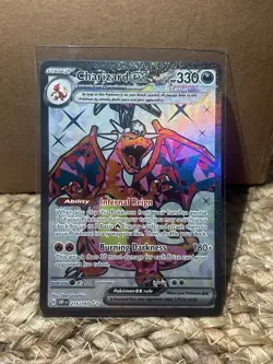 Pokemon TCG Charizard EX Obsidian Flames Ultra Rare Full Art Holo Card 215/197 - Image 1