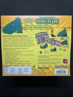 Pokemon TCG Sword and Shield Rebel Clash Elite Trainer Box ETB Sealed - Image 2