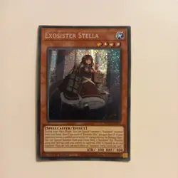 MP23-EN253 Exosister Stella Prismatic Secret Rare 1st Edition YuGiOh Card - Image 1