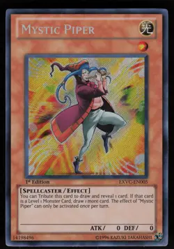 Mystic Piper EXVC-EN005 Secret Rare Extreme Victory 1st Edition Yu-Gi-Oh - Image 1