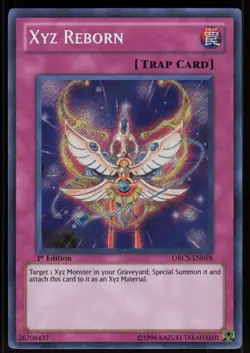 Xyz Reborn ORCS-EN076 Secret Rare Order of Chaos 1st Edition Yu-Gi-Oh - Image 1