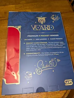 V Card Rising Stars 9-Pocket Binder Sinder Edition (Collector's Item) RARE - Image 3