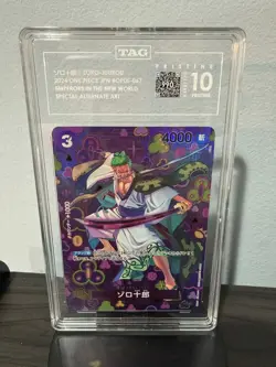 TAG 10 GEM MINT Japanese One Piece 2024 ZORO-JUUROU OP05-067 Special Alt. Art - Image 1