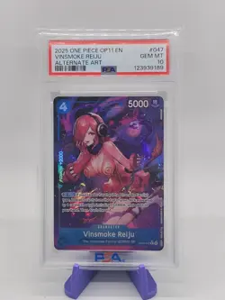2025 One Piece A Fist of Divine Speed Vinsmoke Reiju #OP11-047 PSA 10 - Image 1