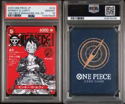 PSA 10 Monkey D Luffy ST21-014 ONE PIECE Magazine Promo 2025 Jump Japanese - Image 3