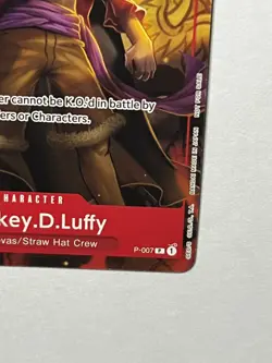 Monkey.D.Luffy P-007 PROMO Tournament Pack Vol. 1 One Piece English - Image 5