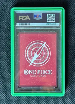 PSA 10 Monkey D Luffy OP05-060 L PSA Magazine Promo English One Piece Card - Image 2