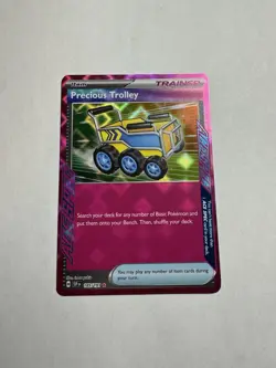 Precious Trolley ACE SPEC Rare SV08: Surging Sparks 185/191 NM POKEMON TCG NM - Image 1