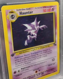 1999 Pokemon Fossil 1st Edition Haunter Holo #6 WOTC _ PSA 8 - Image 5