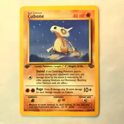 Cubone 50/64 Pokemon TCG 1st Edition Jungle NM Vintage 1999 Card - Image 2