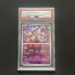PSA 10 Pokemon Card Mewtwo Master Ball Reverse Holo 150/165 Japanese 2023 - Image 1