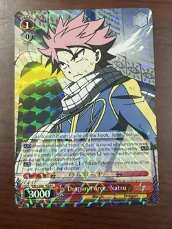 Weiss WeiB Schwarz Fairy Tail Dragon Force, Natsu FT/EN-S02-052 RR - Image 1
