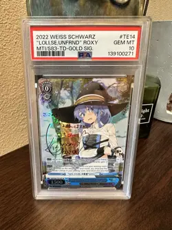 Weiss Schwarz PSA 10 Loli Scornful Eyes Unfriendly Roxy SP MTI/S83-T14 Mushoku - Image 1