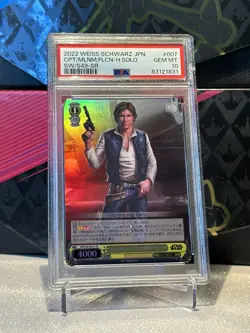 PSA 10 💎 2022 Han Solo SR SW/S49-007 Weiss Schwarz Star Wars - Image 1