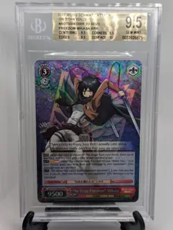 2017 Weiss Schwarz Attack on Titan Vol. 2 "To Seize Freedom" Mikasa RRR BGS 9.5 - Image 1